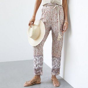 NWT Anthropologie Tasseled Tapered Pants XS